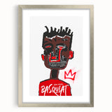 Bold Pop Art Wall Art - Red, Brown, and Black Canvas Print