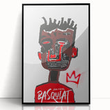 Bold Pop Art Wall Art - Red, Brown, and Black Canvas Print