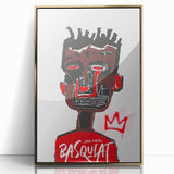 Bold Pop Art Wall Art - Red, Brown, and Black Canvas Print