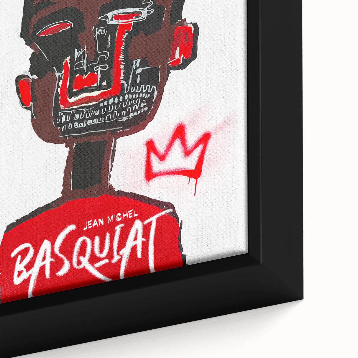 Bold Pop Art Wall Art - Red, Brown, and Black Canvas Print