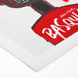 Bold Pop Art Wall Art - Red, Brown, and Black Canvas Print