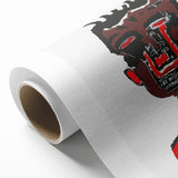 Bold Pop Art Wall Art - Red, Brown, and Black Canvas Print