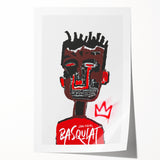 Bold Pop Art Wall Art - Red, Brown, and Black Canvas Print