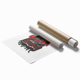 Bold Pop Art Wall Art - Red, Brown, and Black Canvas Print