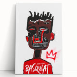 Bold Pop Art Wall Art - Red, Brown, and Black Canvas Print