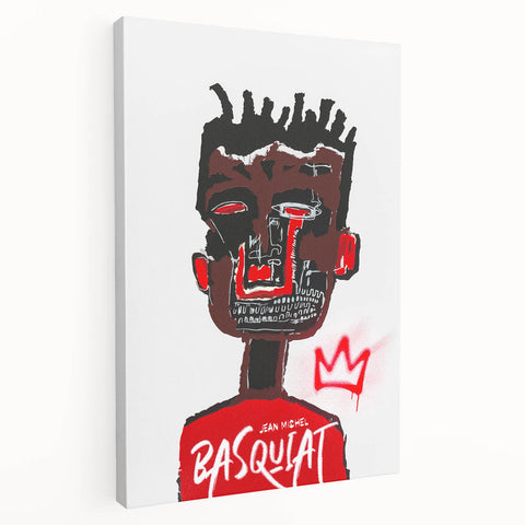 Bold Pop Art Wall Art - Red, Brown, and Black Canvas Print