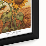 Close-up of a textured, impressionist-style painting on a framed canvas featuring vibrant.