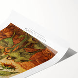 Extra large wall art featuring line art flowers in muted tones, printed on rolled canvas, ideal for large living room decor.