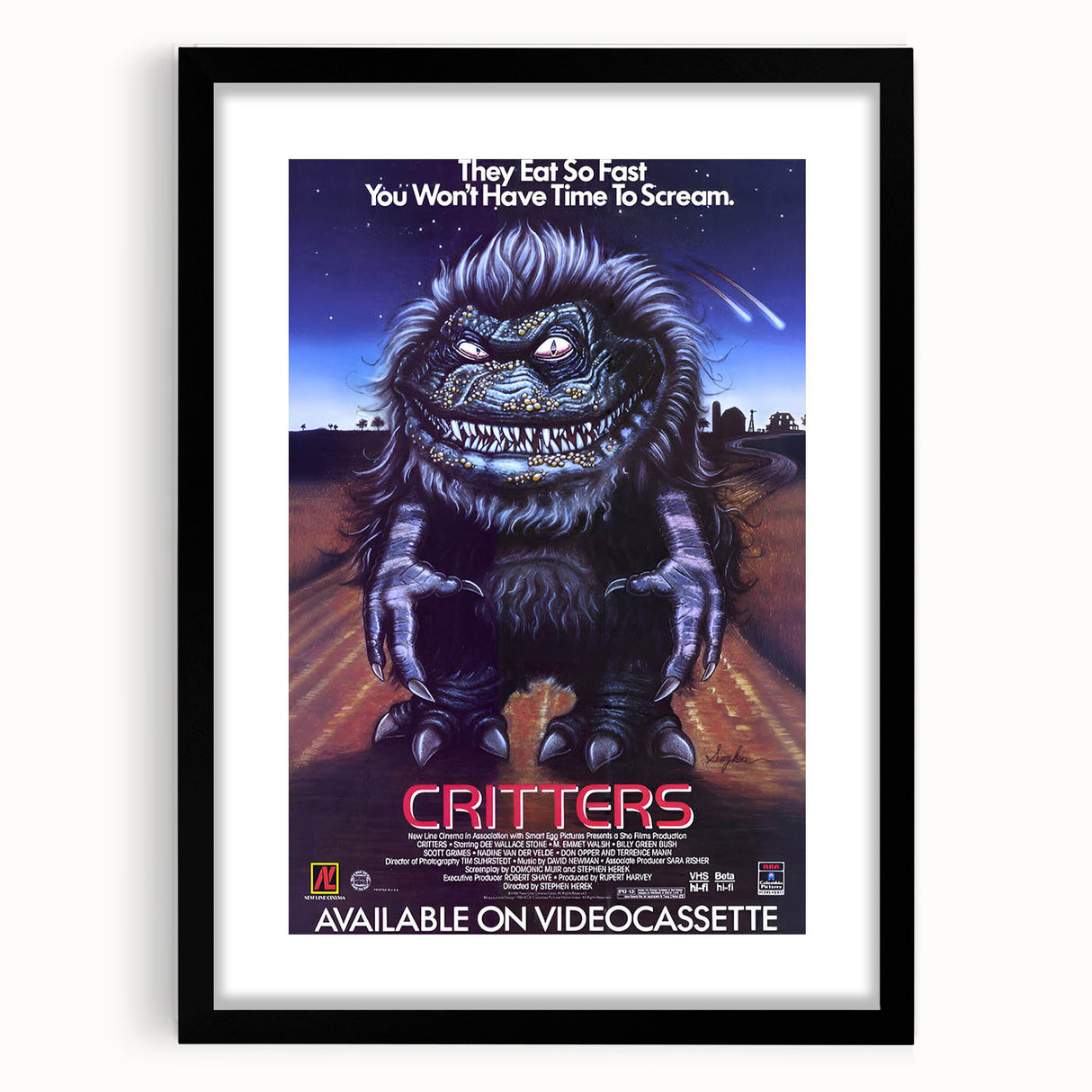 Retro Wall Art - Critters Vintage Horror Movie Poster