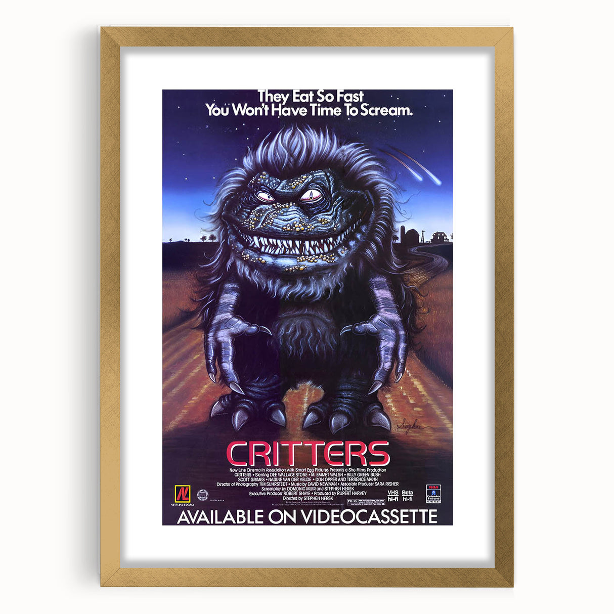 Retro Wall Art - Critters Vintage Horror Movie Poster