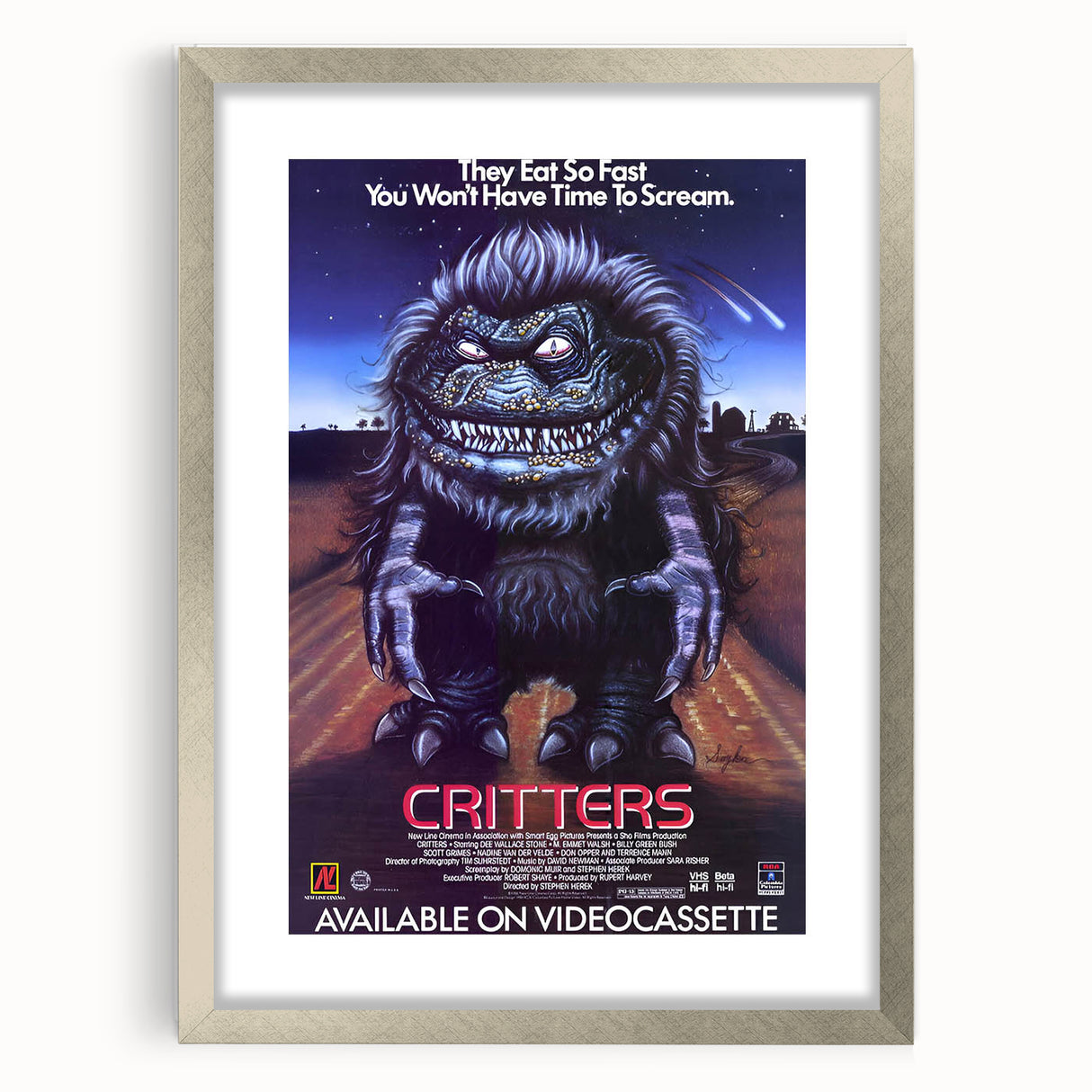 Retro Wall Art - Critters Vintage Horror Movie Poster