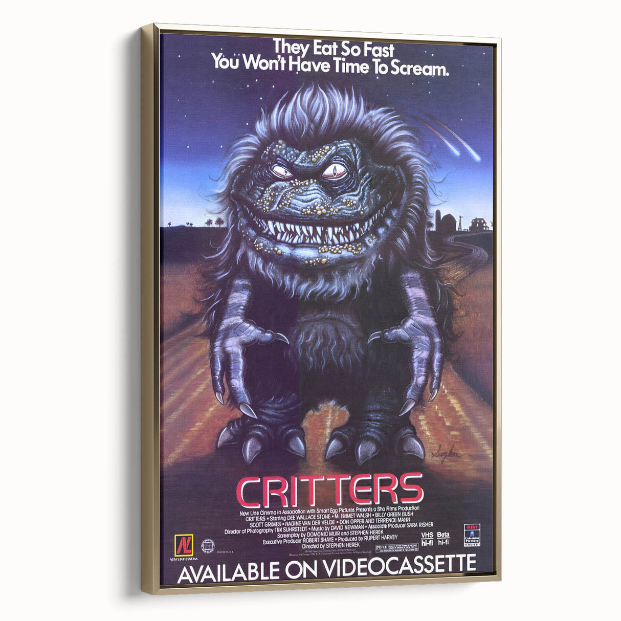 Retro Wall Art - Critters Vintage Horror Movie Poster