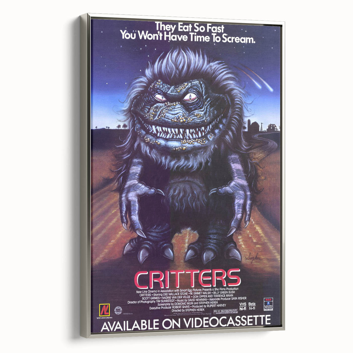 Retro Wall Art - Critters Vintage Horror Movie Poster