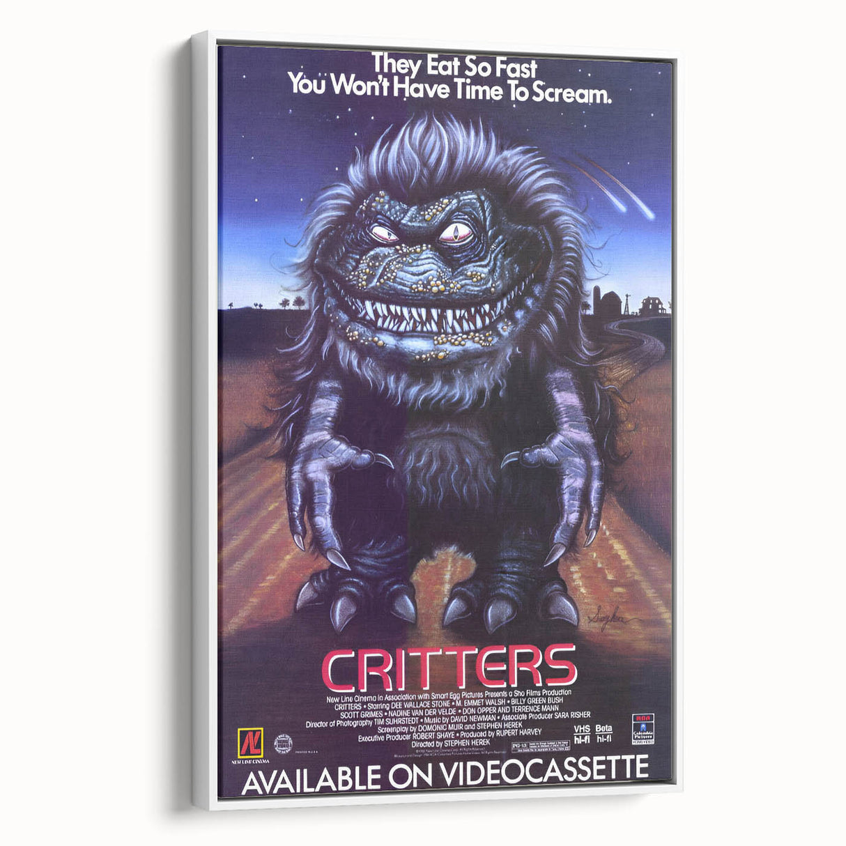 Retro Wall Art - Critters Vintage Horror Movie Poster