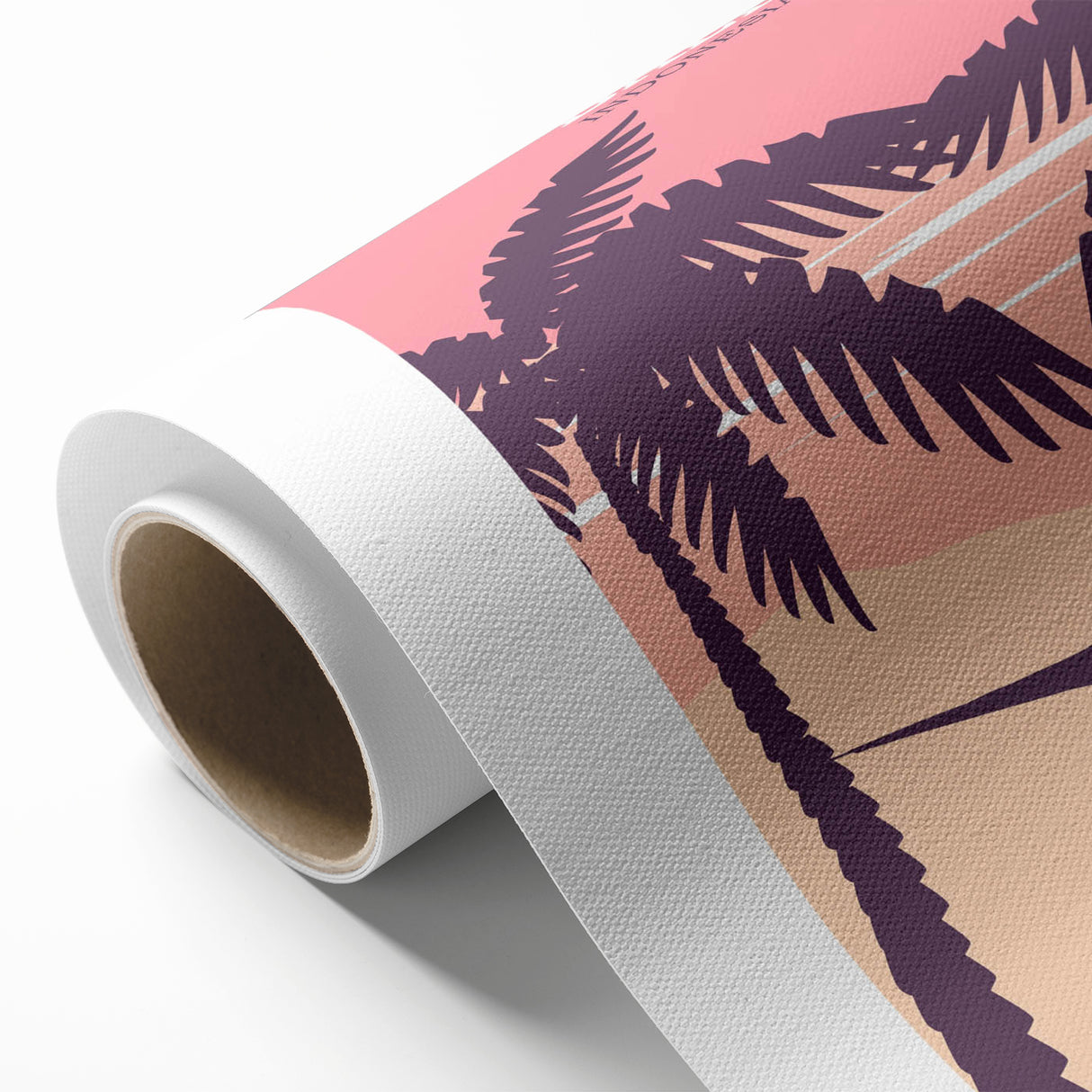 Bali Retro Travel Poster | Tropical Relaxation Hammock Art