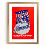 America Band 1975 Concert Poster – Retro Rock Wall Art