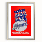 America Band 1975 Concert Poster – Retro Rock Wall Art
