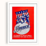 America Band 1975 Concert Poster – Retro Rock Wall Art