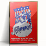America Band 1975 Concert Poster – Retro Rock Wall Art