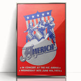 America Band 1975 Concert Poster – Retro Rock Wall Art