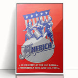 America Band 1975 Concert Poster – Retro Rock Wall Art