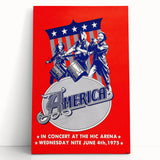 America Band 1975 Concert Poster – Retro Rock Wall Art