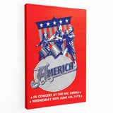 America Band 1975 Concert Poster – Retro Rock Wall Art