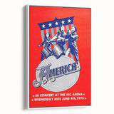America Band 1975 Concert Poster – Retro Rock Wall Art