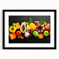 Tropical Fruit Medley - Vibrant Kitchen Wall Art for Fresh Decor