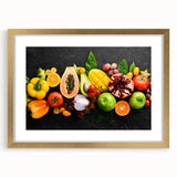 Tropical Fruit Medley - Vibrant Kitchen Wall Art for Fresh Decor