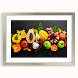 Tropical Fruit Medley - Vibrant Kitchen Wall Art for Fresh Decor