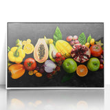 Tropical Fruit Medley - Vibrant Kitchen Wall Art for Fresh Decor