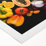 Tropical Fruit Medley - Vibrant Kitchen Wall Art for Fresh Decor