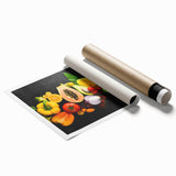 Tropical Fruit Medley - Vibrant Kitchen Wall Art for Fresh Decor