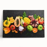 Tropical Fruit Medley - Vibrant Kitchen Wall Art for Fresh Decor