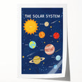 Solar System Learning Wall Art - Kids Educational Space Poster