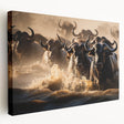 Large canvas print of a scenic Kenya landscape in earth tones, ideal for kitchen wall art.
