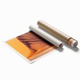 Extra large rolled print of a serene Namibian landscape in soft earth tones, ideal for classy bathroom wall art.