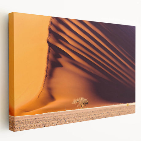 Large canvas print of a Namibian landscape, featuring muted earth tones, ideal for kitchen wall art.