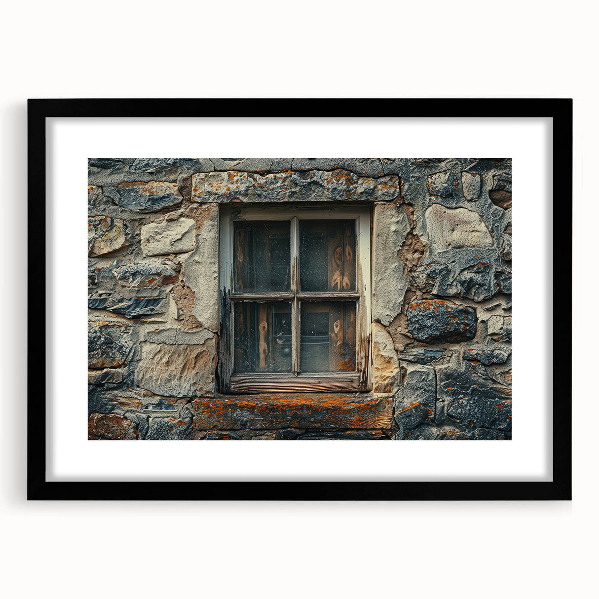 Extra large abstract art print featuring vibrant, colorful textures on a black framed canvas, ideal for living room decor.