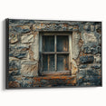 Black and white wall art featuring a vintage poster of the Georgian landscape on a framed canvas, suitable for bedroom decor.
