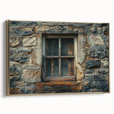 Framed canvas featuring a vintage-style landscape painting of Georgian scenery, ideal for bedroom wall art.