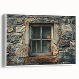 Vintage poster art of a Georgian landscape in vibrant colors on a large framed canvas, ideal for living room decor.