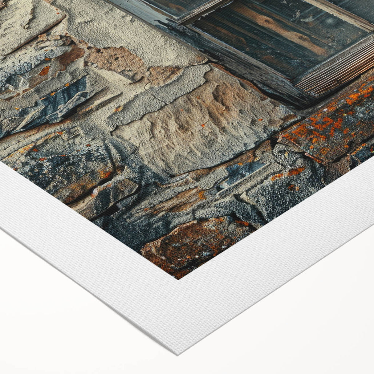 Art deco poster featuring a serene Georgian landscape on rolled canvas, suitable for dining room décor.