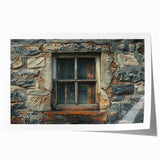 Extra large rolled print of a Georgian landscape with floral elements in muted earth tones, ideal for dining room wall art.