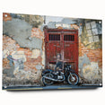 Large abstract wall art depicting a Malaysian landscape in vibrant colors on acrylic glass.