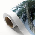 Art deco poster featuring a serene Sri Lankan landscape in soft pastel shades, printed on rolled canvas.