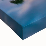 Large art on stretched canvas featuring a black and white landscape painting of a serene Thai scenery.