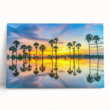 Black and white stretched canvas of a Thai landscape, ideal for kitchen wall art or bedroom decor.