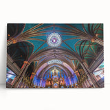 Black and white photograph of Quebec scenery on stretched canvas, ideal for kitchen wall art or bedroom ambiance.